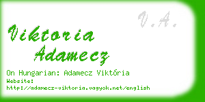 viktoria adamecz business card
